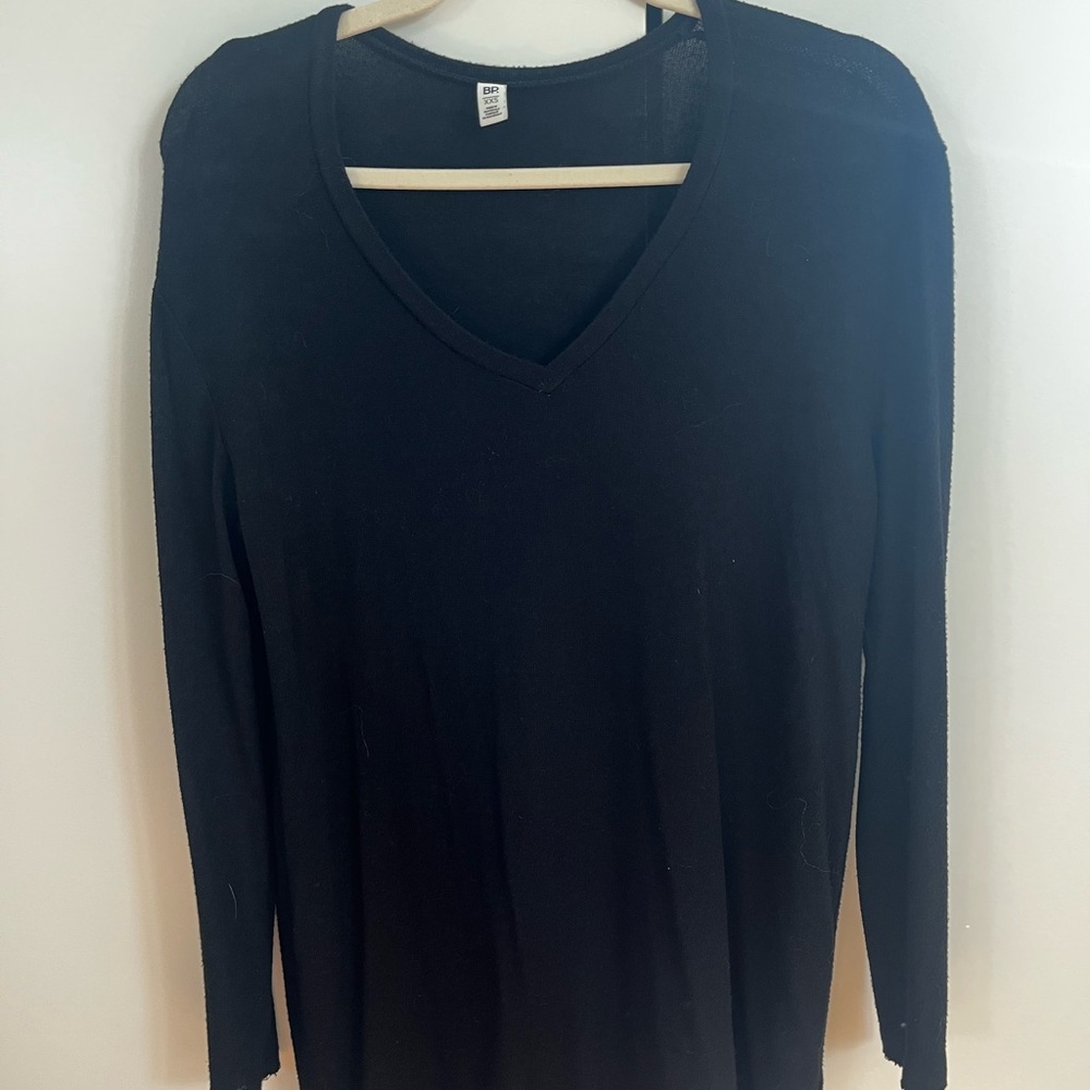 BP Black V-Neck Knit Top